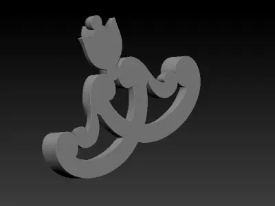 Corner decor02 3D model