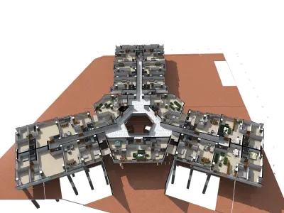 building  home  Low-poly 3D model