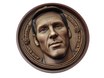 Petr Cech Footballer Medallion 3D print model