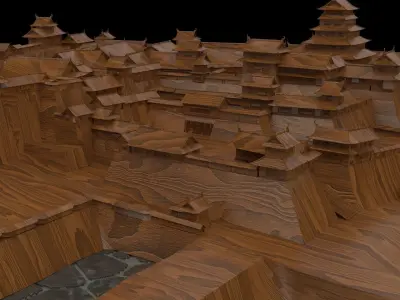 Chinese castle 3D model