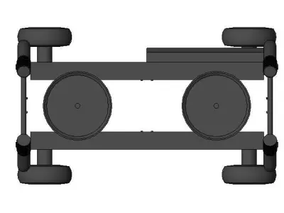 Push sled on wheels Revit Family 3D model