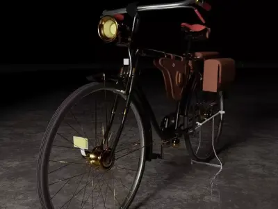 VIntage Bike Free low-poly 3D model