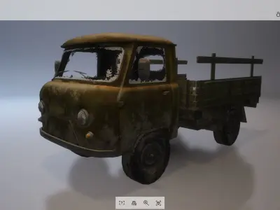 Vehicle - Truck 09 Low-poly 3D model