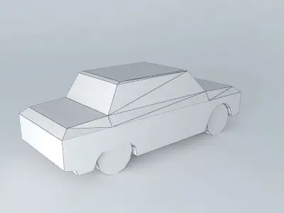 ZAZ old car Free 3D model