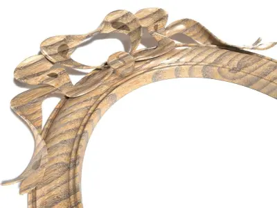 Frame-029 ornate wooden frame 3D model