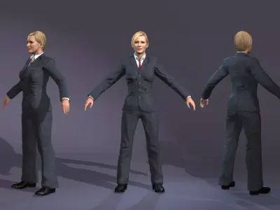 Realistic Woman Cate Blanchett from Squid Game Season 3 3D model