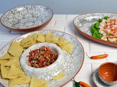 Margarida Chip Dip Platter Free 3D model