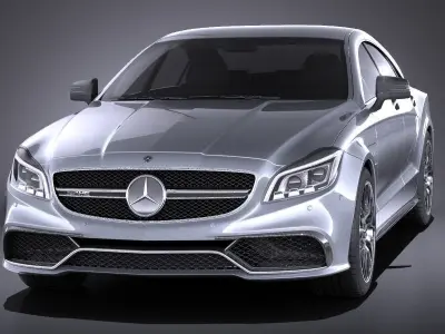 Mercedes Benz CLS63 AMG 2015 VRAY 3D model