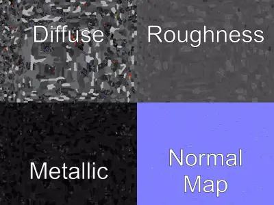 Digital Mixing Desk Ergonomic Shape model pack Low-poly 3D model