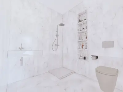New Modern 3 Villa 3D model 3D model