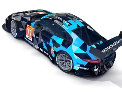 Porsche 2016 GT3 R - Dempsey Proton Racing Le Mans 3D model