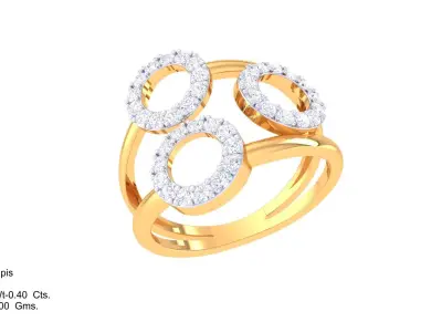 Diamond Ring 3D print model 4
