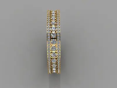 Wedding Ring 3D print model 15