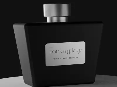 luxury 3d perfume bottle Low-poly 3D model