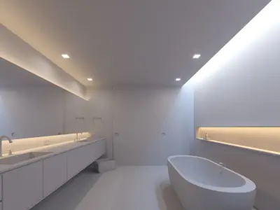 Marcio Kogan Bathroom Luxury 3D model