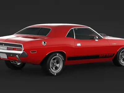 1970 Dodge Challenger Mopar 3D model