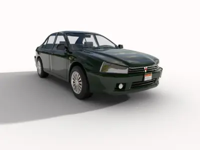 Mitsubishi mirage 2000  Low-poly 3D model