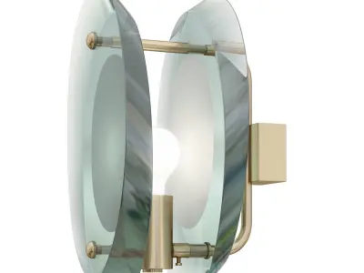 1stdibs Max Ingrand for Fontana Arte Glass Sconce 3D model