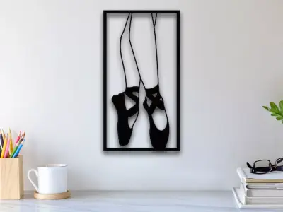 Ballerina Wall Art 3D print model