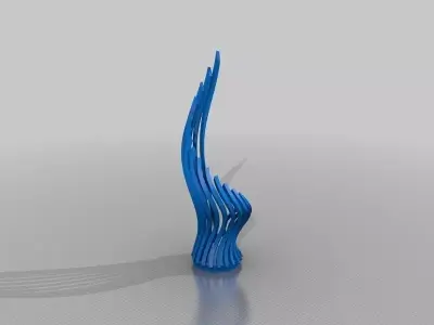 Curl Vase 1 Free 3D print model