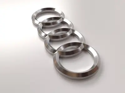 Audi Emblem 3D model