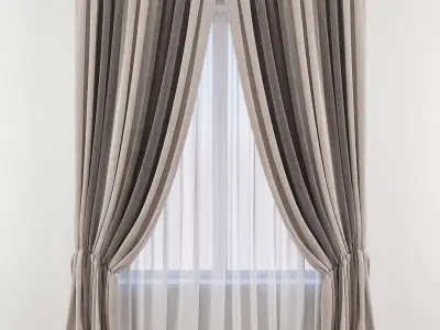Set 49 Curtains 3D model