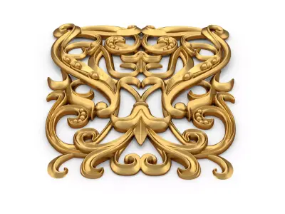 carved classic decorative ornament cnc 3d printing stl 28 3D print model