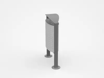Fixable Trash Bin With Small Holes 3D model