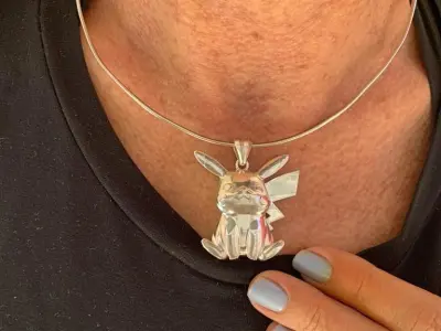 Pikachu pendant medal 3D print model