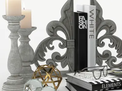 Decorative Set 01 3D model