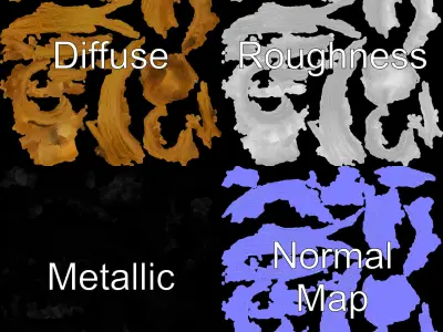 Coiled Rope D Model Pack Low-poly 3D model