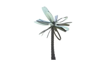 Conceptual palm tree S1Bv2 Low-poly 3D model