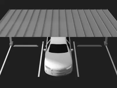 Carport 25U07 3D model