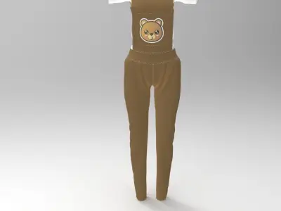 Farm Cute Outfit 3D model