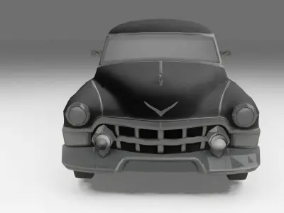 3D Low Poly - Cadillac 75 Sedan Model Low-poly 3D model