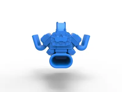 Engine V8 for vintage dragster Version 3 Scale 1 to 25 3D print model