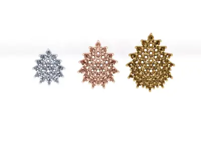 free jewelry pendant and ering Free 3D print model