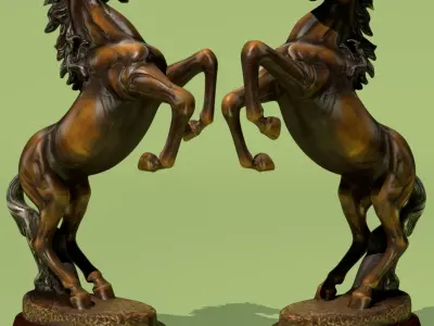 Horse Statuette 2B 3D model