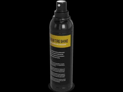 Car cleaning Tire Shine Low-poly 3D model purchase