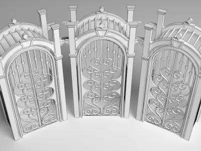 Wedding Stage Backdrop 3D model