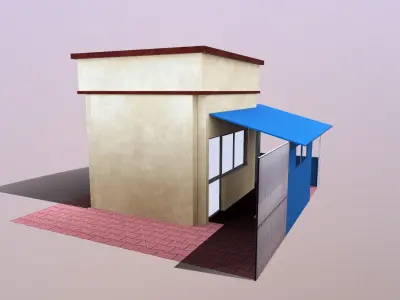 Guard Room Low-poly 3D model