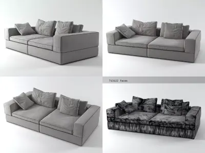 Life Sofa 2-Seat 3D model