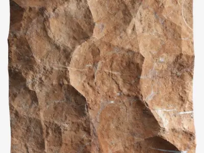 204-RockPanel piece of rock 3D model