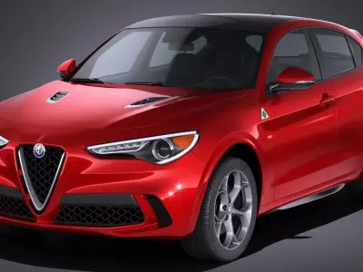 Alfa Romeo Stelvio Quadrifoglio 2018 3D model