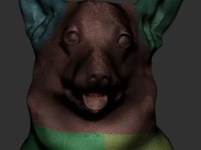 Corgi dog 01 Low-poly 3D model