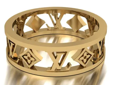 Luxury  ring 3D print model