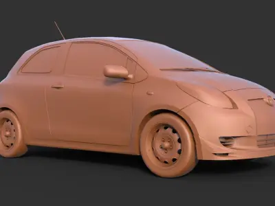 Toyota Yaris 3D print model