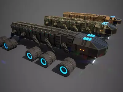 Rover Three Low-poly 3D model