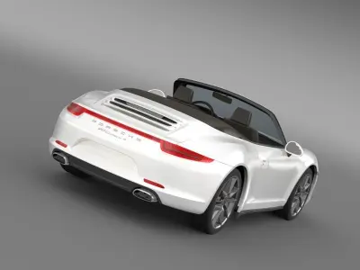 Porsche 911 Carerra 4 Cabrio 2013 3D model