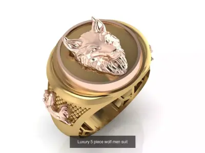 11 mens luxury ring symbol 3D Model Pack